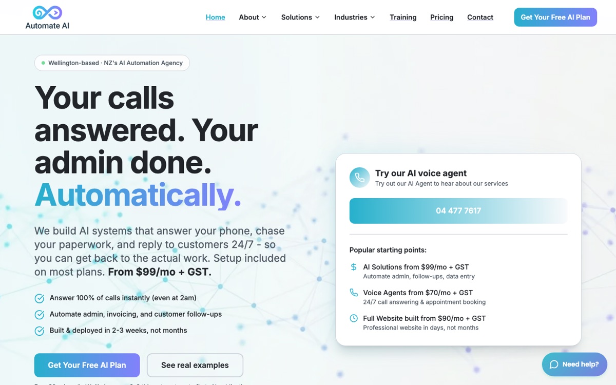 Automate AI website
